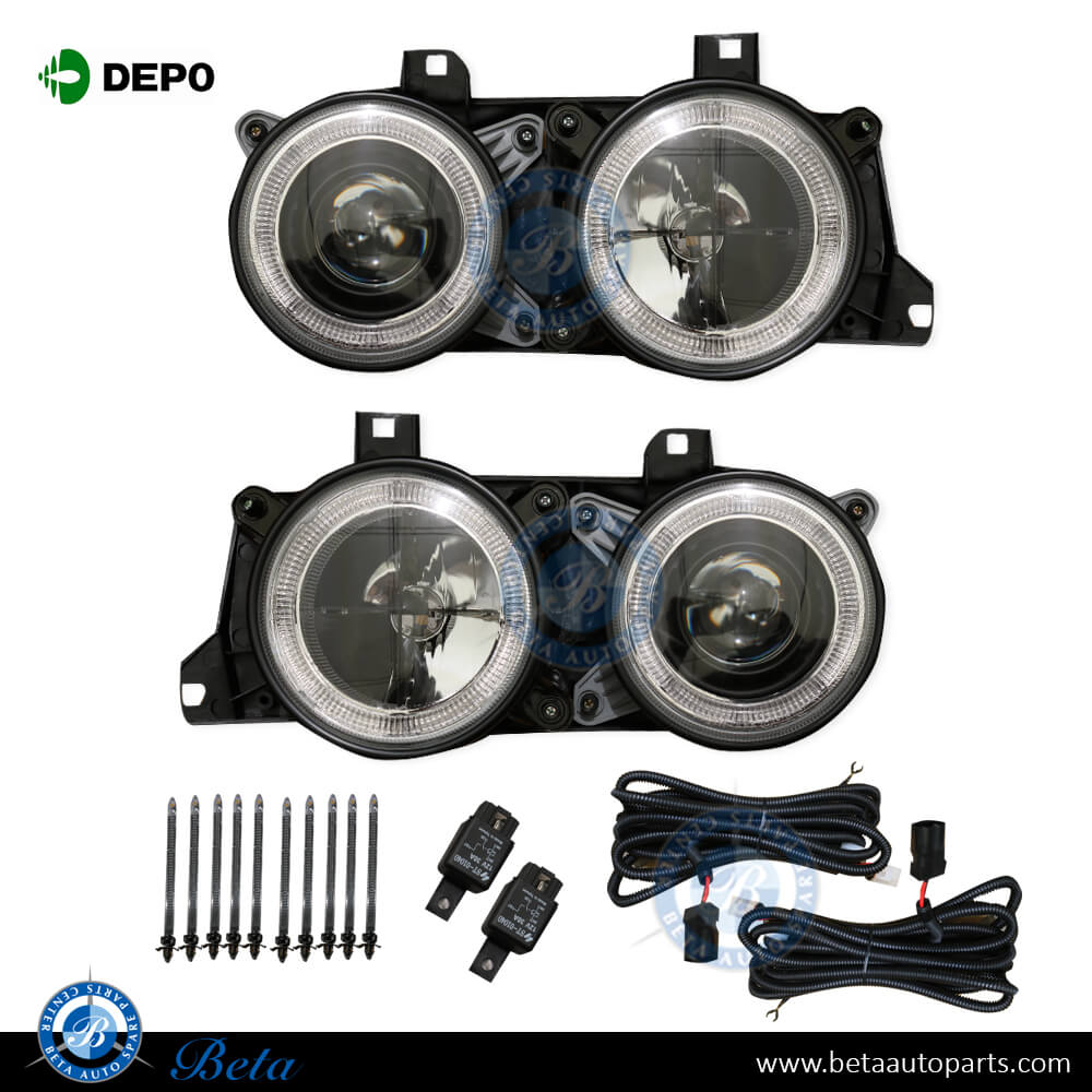 Headlamp M M Performance Cell Rim Black Color for BMW 5 Series E34 1988-1995 models Headlamp M M Performance Cell Rim Black Color for BMW 5 Series E34 1988-1995 models